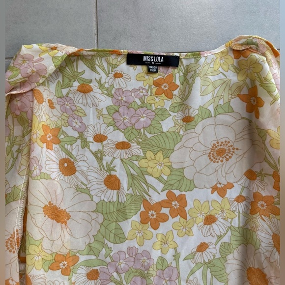 Miss Lola Floral Yellow Jumpsuit - Picture 10 of 11